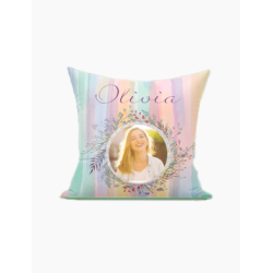 Personalized Rainbow Pillow